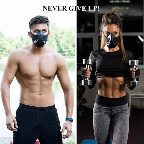 High Altitude Mask, Training Workout Mask Men to Improve Lung Capacity, 24 Level Breathing Resistance Fitness Mask to Upgrade Endurance, for All Sport: Running, Cardio, Cycling, Gym in Saudi Arabia