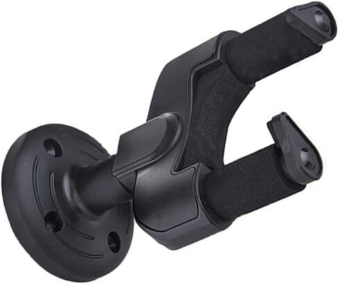 2 PCS Guitar Wall Rack Detachable Hanger for Acoustic Electric Bass Guitars Black with Sponge Buffering for Safe Display for Home Studio Use in Saudi Arabia