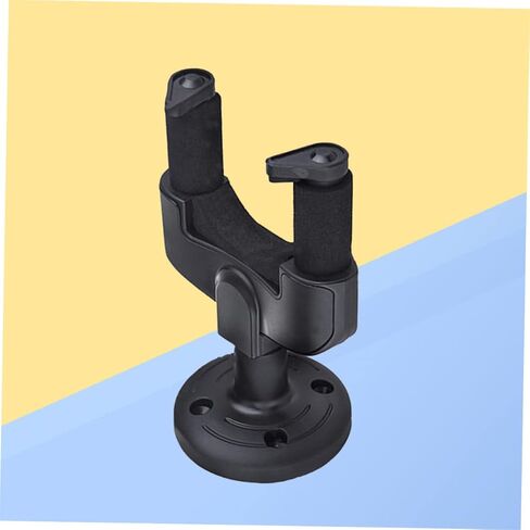 2 PCS Guitar Wall Rack Detachable Hanger for Acoustic Electric Bass Guitars Black with Sponge Buffering for Safe Display for Home Studio Use in Saudi Arabia