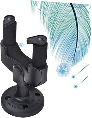 2 PCS Guitar Wall Rack Detachable Hanger for Acoustic Electric Bass Guitars Black with Sponge Buffering for Safe Display for Home Studio Use in Saudi Arabia