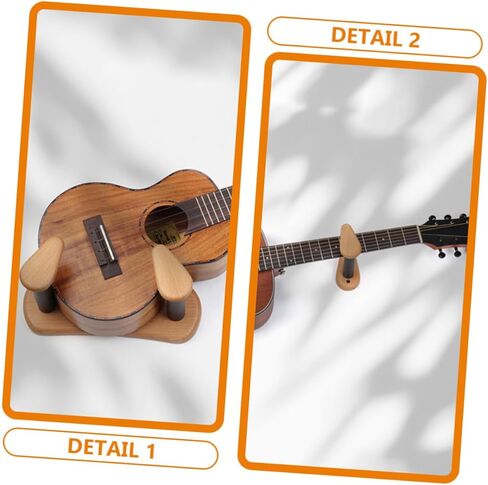 Kisangel Acoustic Guitar Wall Mount Guitar Hanger for Wall Fit for Electric Ukulele Space-Saving in Kuwait