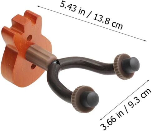 Wall Mount Ukulele and Guitar Rack Solid Beech Wood Violin Holder Hooks for Erhu and Electric Guitar Space-Saving Home Storage Solution in Saudi Arabia