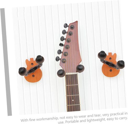 Wall Mount Ukulele and Guitar Rack Solid Beech Wood Violin Holder Hooks for Erhu and Electric Guitar Space-Saving Home Storage Solution in Saudi Arabia