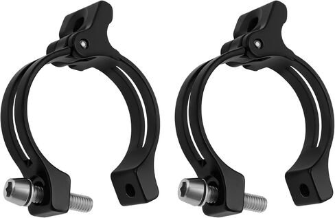 2 قطعة محول Derailleur للدراجة الطريق دراجة سبائك الألومنيوم Derailleur كليب فرامل أمامية قابلة للتعديل 34.9 مم متوافق مع MTB متوافق مع BMX in Saudi Arabia