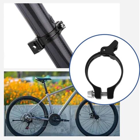 2 قطعة محول Derailleur للدراجة الطريق دراجة سبائك الألومنيوم Derailleur كليب فرامل أمامية قابلة للتعديل 34.9 مم متوافق مع MTB متوافق مع BMX in Saudi Arabia