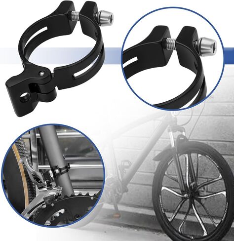 2 قطعة محول Derailleur للدراجة الطريق دراجة سبائك الألومنيوم Derailleur كليب فرامل أمامية قابلة للتعديل 34.9 مم متوافق مع MTB متوافق مع BMX in Saudi Arabia
