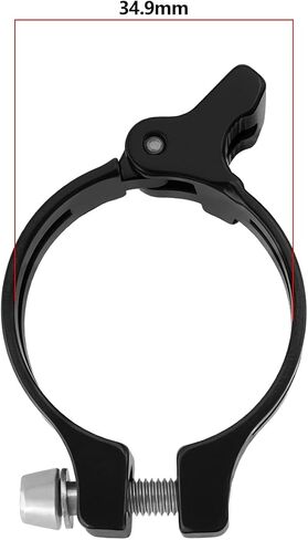 2 قطعة محول Derailleur للدراجة الطريق دراجة سبائك الألومنيوم Derailleur كليب فرامل أمامية قابلة للتعديل 34.9 مم متوافق مع MTB متوافق مع BMX in Saudi Arabia