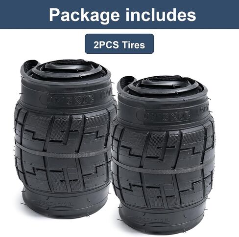 YUNSCM 2-PCS 20" Bike Tires 20x2.40/60-406 Compatible with Road Bike 20x2.35 20 x 2.4 Bicycle Tires(Y-1222) in Saudi Arabia