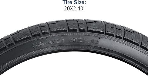 YUNSCM 2-PCS 20" Bike Tires 20x2.40/60-406 Compatible with Road Bike 20x2.35 20 x 2.4 Bicycle Tires(Y-1222) in Saudi Arabia