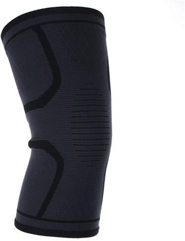 1pc Sports Knee Support Sleeve Compression Protector for Running Jogging and Workouts Black Comfortable Fit for Joint Stability and in Saudi Arabia