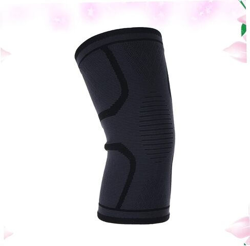 1pc Sports Knee Support Sleeve Compression Protector for Running Jogging and Workouts Black Comfortable Fit for Joint Stability and in Saudi Arabia