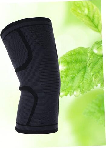 1pc Sports Knee Support Sleeve Compression Protector for Running Jogging and Workouts Black Comfortable Fit for Joint Stability and in Saudi Arabia