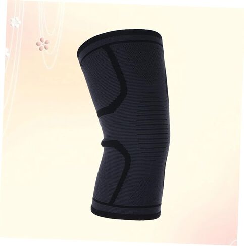 1pc Sports Knee Support Sleeve Compression Protector for Running Jogging and Workouts Black Comfortable Fit for Joint Stability and in Saudi Arabia