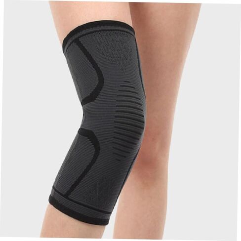 1pc Sports Knee Support Sleeve Compression Protector for Running Jogging and Workouts Black Comfortable Fit for Joint Stability and in Saudi Arabia