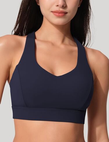 Sports Bras for Women Criss Cross Back - V Neck Adjustable Wide Straps High Support Removable Pad Gym Crop Tank Tops in Saudi Arabia