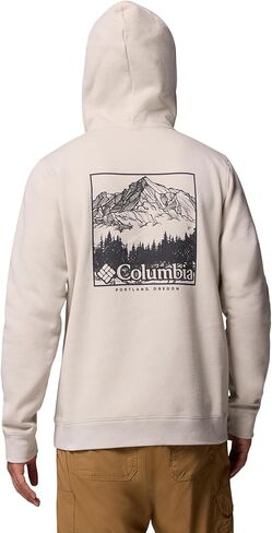 Columbia Mens Trek Graphic Hoodie, Dark Stone/Meadowland, Medium in Kuwait