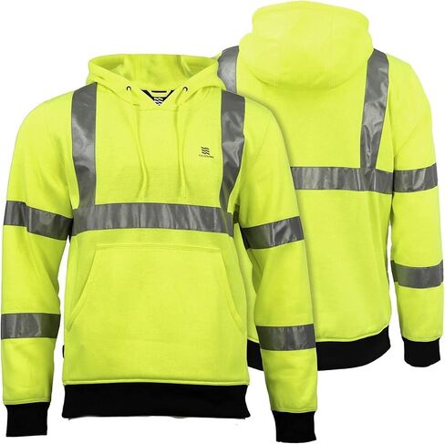 Fieldsheer Hi-Vis Pullover Heated Hoodie for Men with Multi-Zone Heating Elements and Four Heat Settings - ANSI Certified in Saudi Arabia