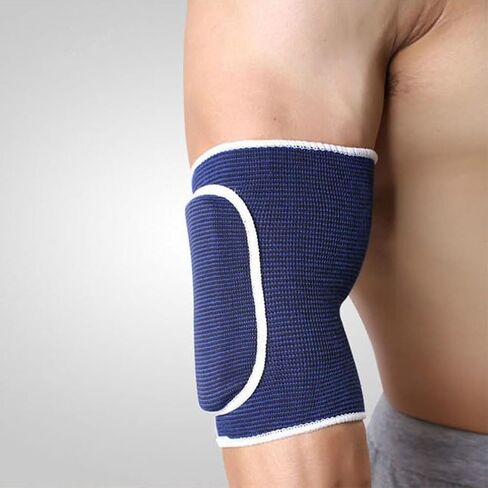 Thickened Elbow Pads for Men Compression Sleeve Support Brace Padded Sports Elbow Guard for Basketball Football Volleyball Weightlifting Protective Gear for Workout in Saudi Arabia