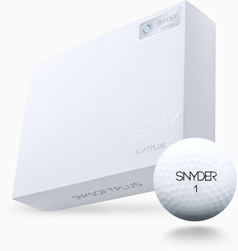 Snyder USA Soft Plus Golf Balls - 2-Piece Construction Soft Golf Ball, Ultra-Low 60 Compression, 440 Dimples, Colored Golf Balls 12 Pack in Saudi Arabia