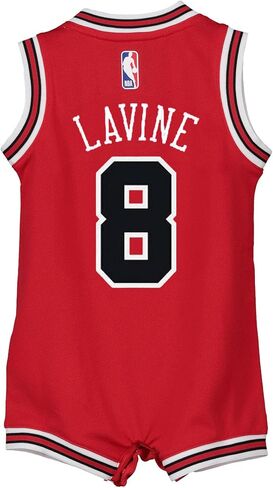 Outerstuff Zach LaVine Chicago Bulls Red #8 Newborn Infants Icon Edition Bodysuit Romper Jersey in Saudi Arabia