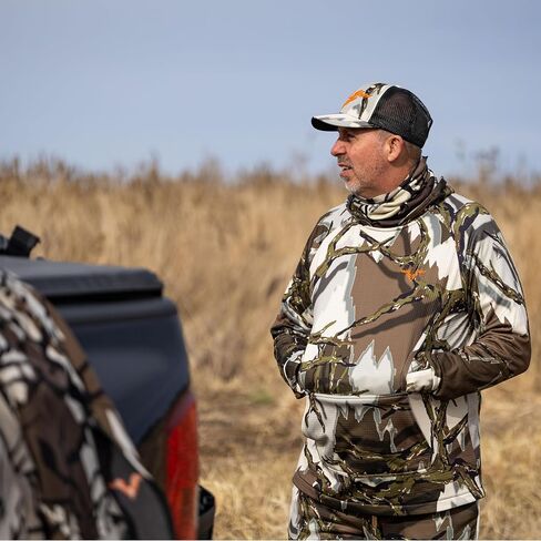 سويت شيرت بغطاء للرأس متوسط ​​الوزن من Predator Camo Thermo Grid in Kuwait
