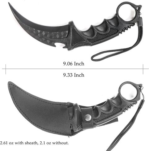 Tactical Karambit Training Knives Set (2-Pack) – Polypropylene Safety Design, Durable with Sheaths for Martial Arts & Self-Defense Drills in Saudi Arabia