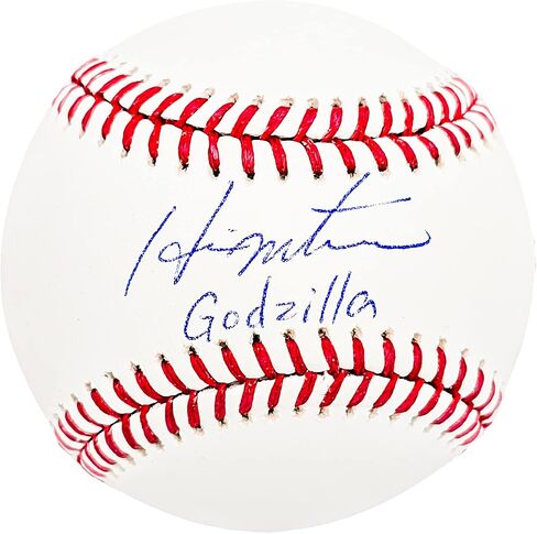 Hideki Matsui Autographed Official M.L.B Baseball New York "Godzilla" Beckett BAS Witness Stock #212247 in Saudi Arabia