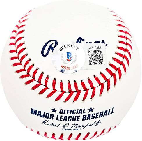 Hideki Matsui Autographed Official M.L.B Baseball New York "Godzilla" Beckett BAS Witness Stock #212247 in Saudi Arabia