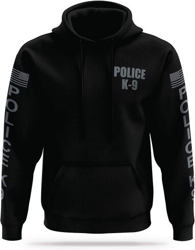 POLICE K9 Utility Hoodie - USA Patriotic Apparel - 100% Polyester for Odor Free, Moisture-Wicking Quick Dry Comfort. in Saudi Arabia