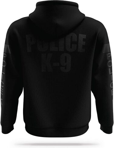 POLICE K9 Utility Hoodie - USA Patriotic Apparel - 100% Polyester for Odor Free, Moisture-Wicking Quick Dry Comfort. in Saudi Arabia
