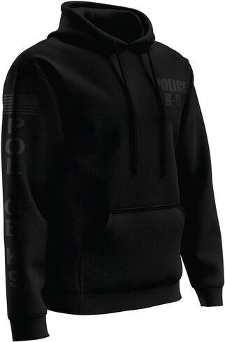 POLICE K9 Utility Hoodie - USA Patriotic Apparel - 100% Polyester for Odor Free, Moisture-Wicking Quick Dry Comfort. in Saudi Arabia