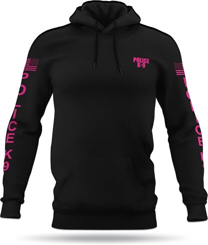 POLICE K9 Utility Hoodie - USA Patriotic Apparel - 100% Polyester for Odor Free, Moisture-Wicking Quick Dry Comfort. in Saudi Arabia