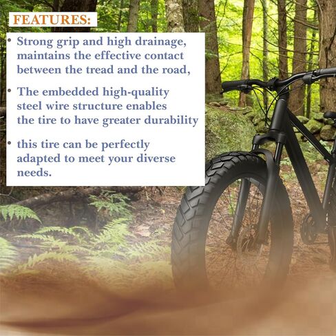 16x4 Fat Tire – Heavy-Duty All-Terrain E-Bike & Fat Bike Tire | Thick Non-Foldable Wire Bead, Durable Innova Power Grip, Smooth Ride & Strong Traction in Saudi Arabia