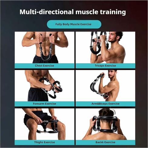 Twister Arm Trainer,Adjustable 40-220lb Chest Workout Equipment Power Twist Arm Trainer,Forearm Strengthener,Portable Twister Arm Workout for Home Fitness in Saudi Arabia