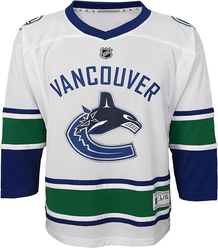 NHL من Outerstuff NHL Vancouver Canucks طفل صغير مقلد جيرسي-Away، أبيض، مقاس واحد للأطفال الصغار in Saudi Arabia