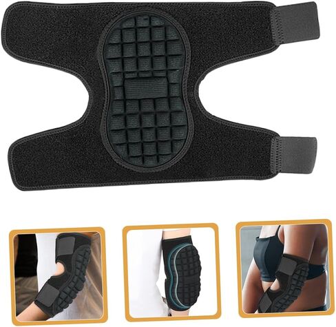 Adjustable Elbow Pad for Adults with Hook and Loop Strap Breathable Sports Elbow Brace Sleeve with Sweat Absorption for Outdoor Activities Sbr and EVA Protective Arm Support in Saudi Arabia