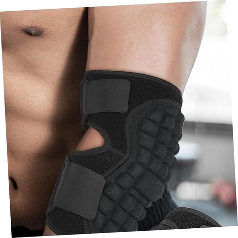 Adjustable Elbow Pad for Adults with Hook and Loop Strap Breathable Sports Elbow Brace Sleeve with Sweat Absorption for Outdoor Activities Sbr and EVA Protective Arm Support in Saudi Arabia
