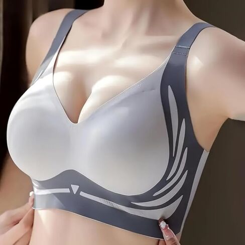 Women's Elegant Seamless Push-Up Sports Bra - Fixed Lined Cups for Hiking & Outdoor Activities in Saudi Arabia