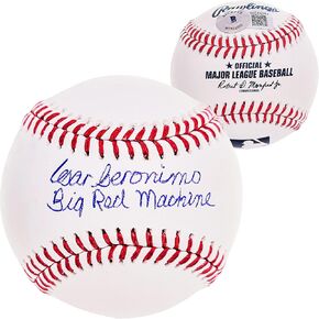 Cesar Geronimo Autographed Official M.L.B Baseball Reds "Big Red Machine" Beckett BAS Witness Stock #210133 in Kuwait
