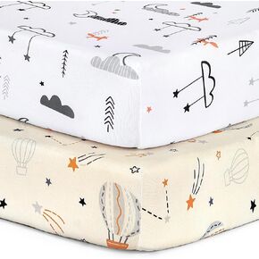 Stretchy Changing Pad Covers for Boys Girls,2 Pack Jersey Knit,Elephant & Whale in Kuwait