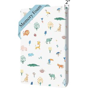 Cotton 38x24 Baby Mattresses-Pack and Play Mattress,Pack N Play Mattresses,Playpen Mattress for Pack N Play Excluded - Thick Firm Washable Hypoallergenic Breathable Soft Memory Foam Portable in Saudi Arabia