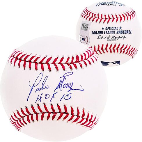 Pedro Martinez Autographed Official M.L.B Baseball Boston "HOF 15" Beckett BAS Witness Stock #211747 in Saudi Arabia