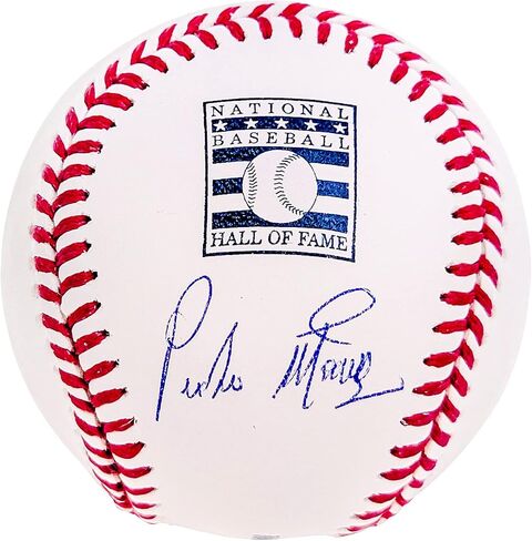 Pedro Martinez Autographed Official Hall of Fame HOF Logo Baseball Boston Beckett BAS Witness Stock #211749 in Saudi Arabia