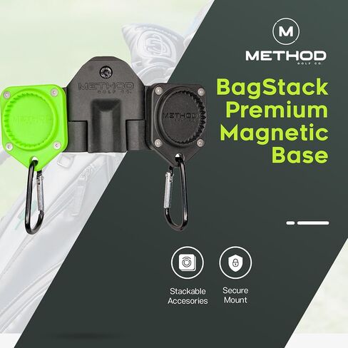 Method Golf BagStack Gear Hub Starter Pack - Golf Accessories Magnetic Landing Pad Plus Two MagStack Tiles - Modular Magnetic Tool Pad Gear Organization Hub with Magnet-to-Magnet Connection in Saudi Arabia
