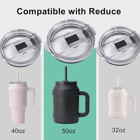 Compatible with Reduce Tumbler Lid Replacement,1Pack eak-Proof Lids Replacement Compatible with Reduce 32/40/50oz Tumbler,Splash Proof,Wear-Resistant. in Kuwait