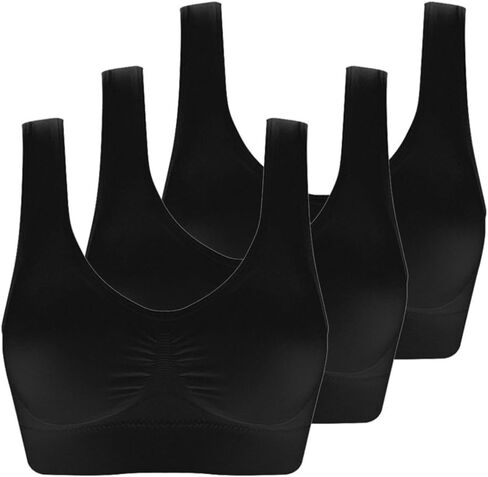 2025 Women Sport Bras Yoga Fitness Running Bra Wireless Push upPlus Size 3PCS in Saudi Arabia