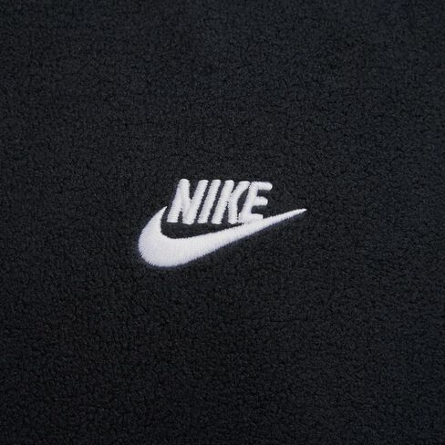 بلوفر بغطاء رأس للشتاء من Nike Club للرجال (FZ0660-010، أسود/أبيض) in Saudi Arabia
