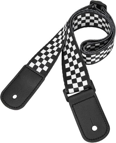 Adjustable Black White Ukulele 4 String Hawaii Guitar Shoulder Strap Accessory for Gift Novelty in Saudi Arabia