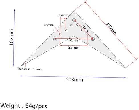 V Guitar Parts Metal V-shape Plate Ce403 Easy Install Tailpiece for Guitar in Saudi Arabia