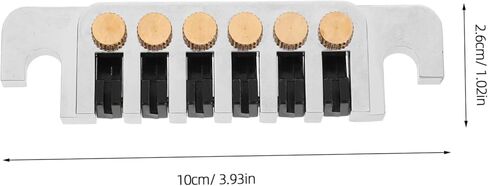 1set Metal Guitar Tailpiece Bridge for and Easy to Install Jazz Guitar Tailpiece Replacement Accessory in Kuwait